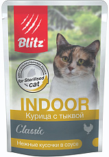 BLITZ Classic Indoor Adult Cat (Курица с тыквой)